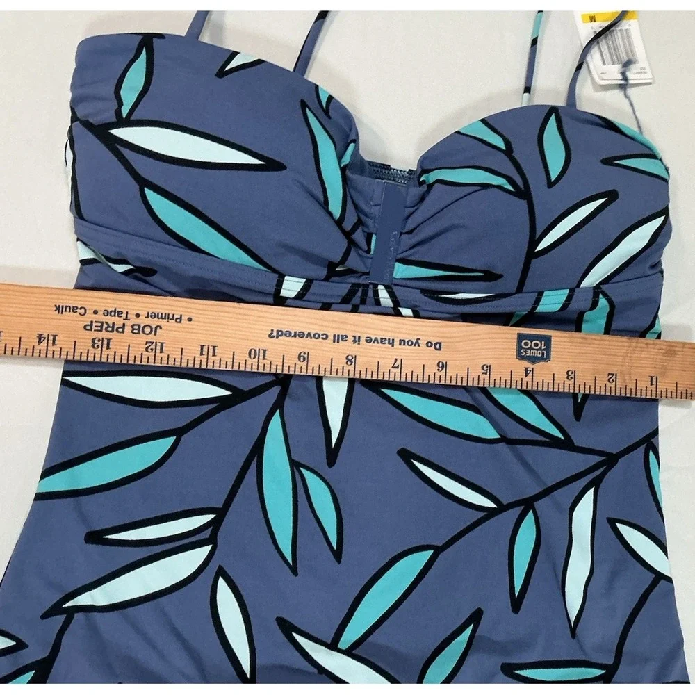 NWT Calvin Klein Swimsuit Tankini Bikini 3pc Set Sz Medium Top, Bottom, Skirt
